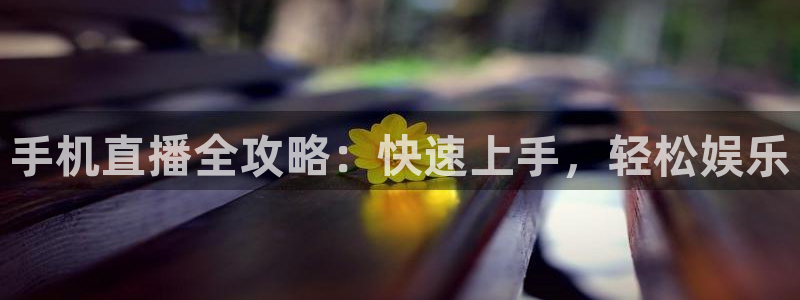 蓝鲸直播官网：手机直播全攻略：快速上手，轻松娱乐