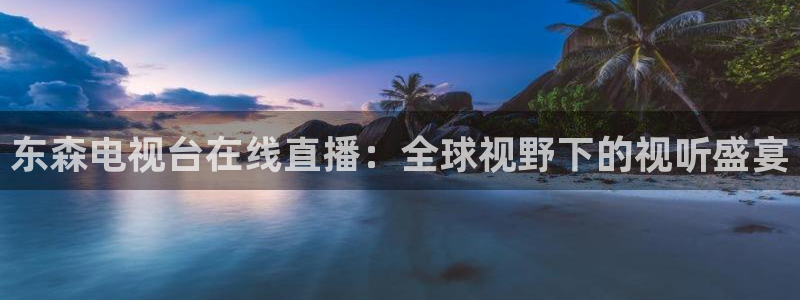 蓝鲸直播软件：东森电视台在线直播：全球视野下的视听盛宴